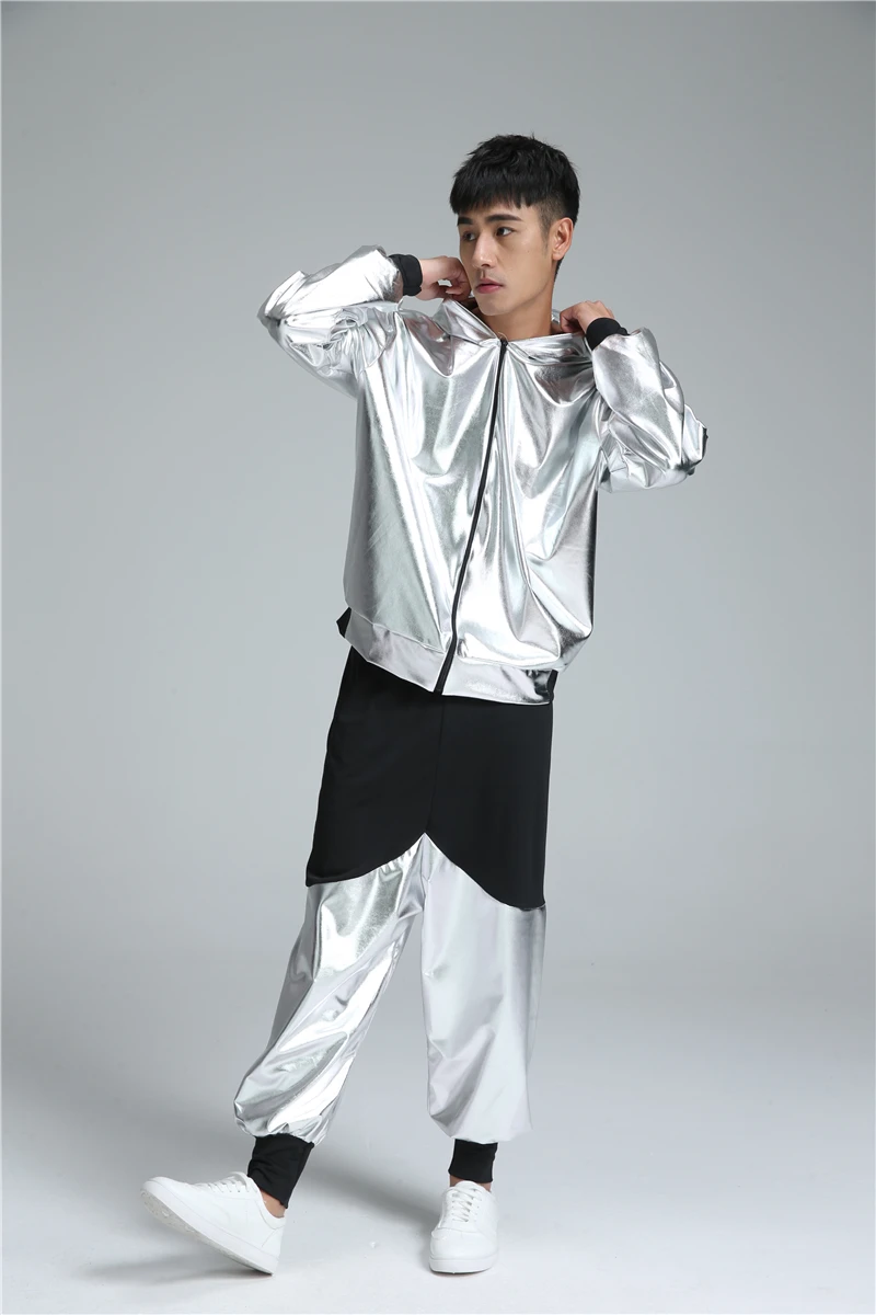 Hip hop costume, children, men and women, modern jazz dance, adult loose long sleeve students,hip hop performance, Dance Costume