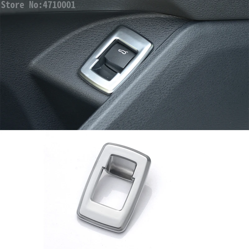 

For BMW X1 F48 2016-2018 ABS Chromed Door Tail Switch Frame Button Cover Car Accessories For BMW X2 F47 2018