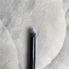 Double-Ended Eye Contour Makeup Brush - BLACK Shade Light Eye Shadow Smudge Smokey Liner Blending Beauty Makeup Tool 5