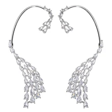 Евро-американский модный темперамент преувеличен циркониевые серьги и клипсы для ушей, ювелирные подарки для женщин/девочек ER-347