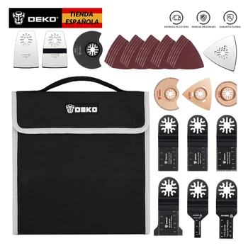 

DEKOPRO Original 38pcs Multifunction Oscillating Tool Quick Release Multitool Blades Power tools Accessories Set with A Storage