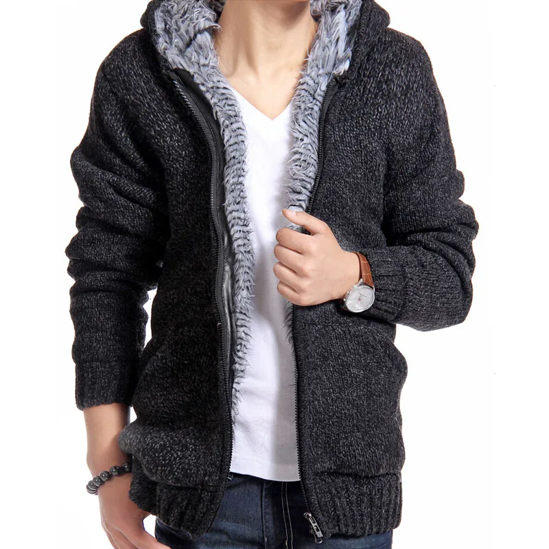 Men's Hoodie Hooded Thick Winter Pullover Outwear Sweatshirt Coat Jacket Sweater 