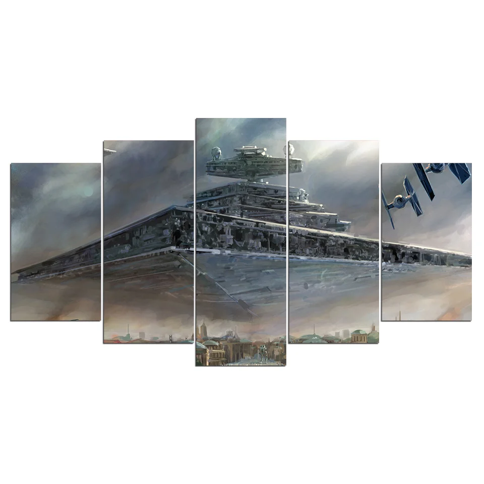 HD 5 шт. холсте печатных Звездные войны живопись livingroom wall art Холст плакат Аватар