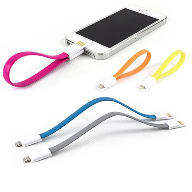 Free shipping Noodle Short Wire IOS 8.2 TO 8Pin USB Sync Data Charging