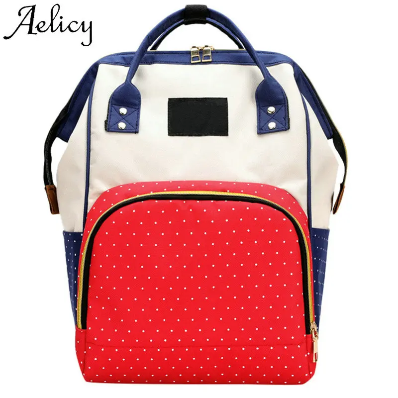 

Aelicy Fashion Women's Backpacks Phone Pocket High Quality Mummy Bag Nappy Bottle Bag Large Capacity Baby Travel Backpack New