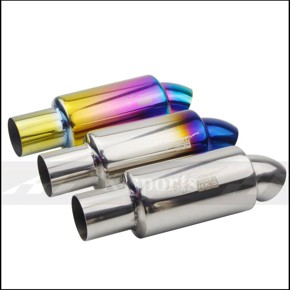 Car Motorcycle Styling Exhaust System Muffler Tail Pipe Tip Universal High Quality Stainless Steel ID 51mm 63mm Free Shipping