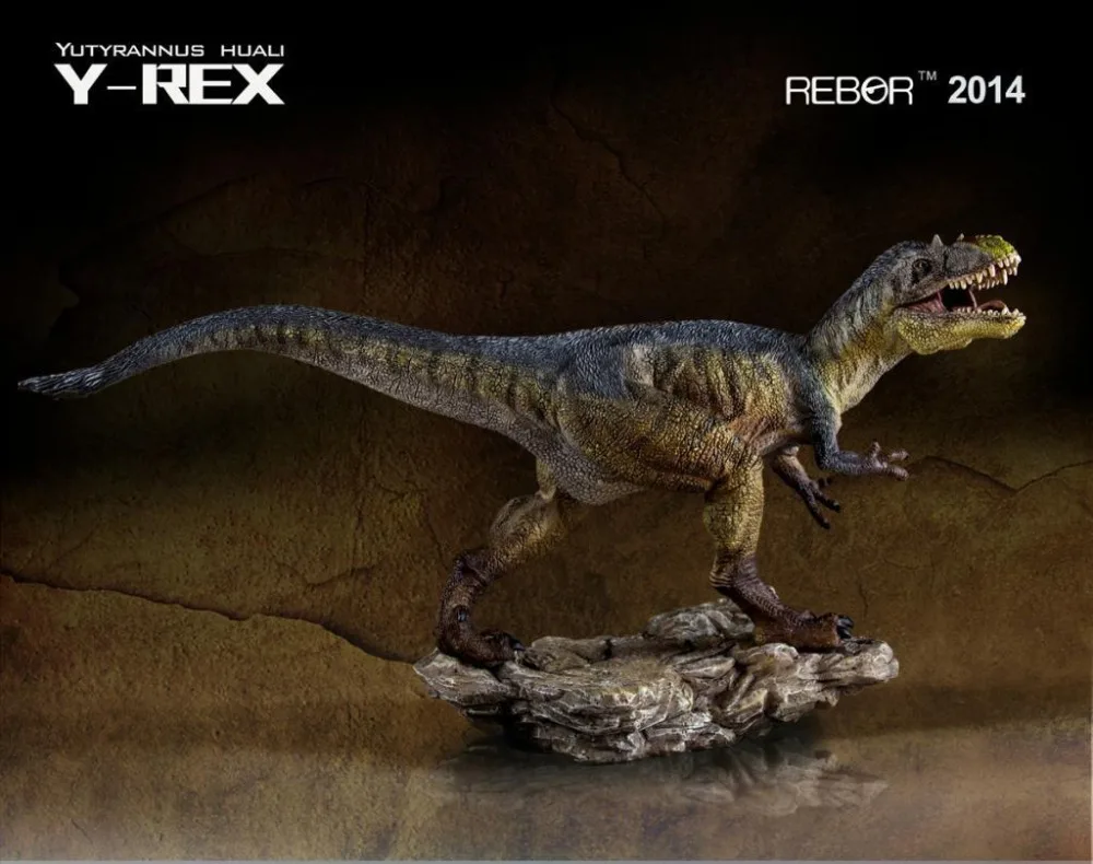 REBOR Yutyrannus huali Y-REX окрашенная ПВХ 1/35 модель музея динозавров | Игрушки и хобби