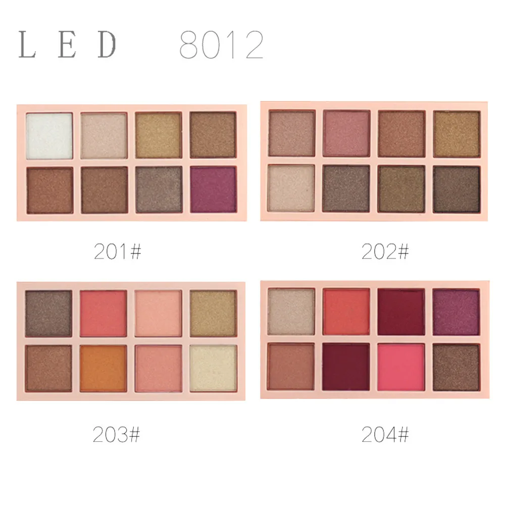 

8 Colors Cosmetic Powder Smoky Eyeshadow Palette Makeup Set Matt Available smokey eye shadow 5.15