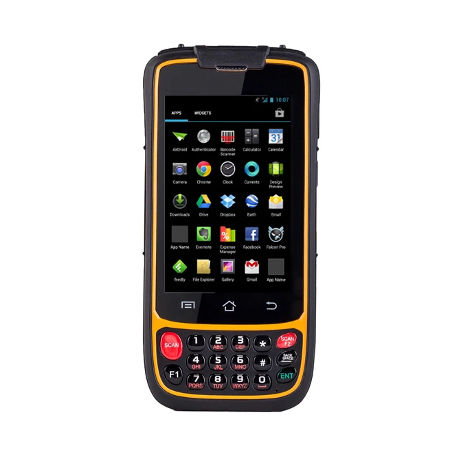 Промышленный прочный смартфон мобильный ручной PDA Терминал сборщик данных Android 1D
