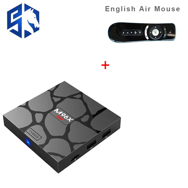 Beste M96X Mini Smart Amlogic S905X Set Top Box Air Mouse 2g 16g hd 4 k 3D BT media Player Quad core 64bit 2.4 5g wifi Android TV Box