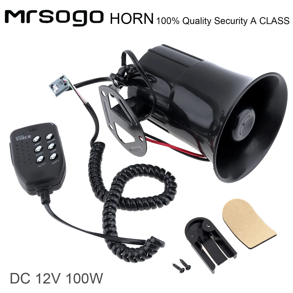 100W 12V 6 тонн звук автомобиль грузовик Динамик громкая сирена Рог 105 115db с