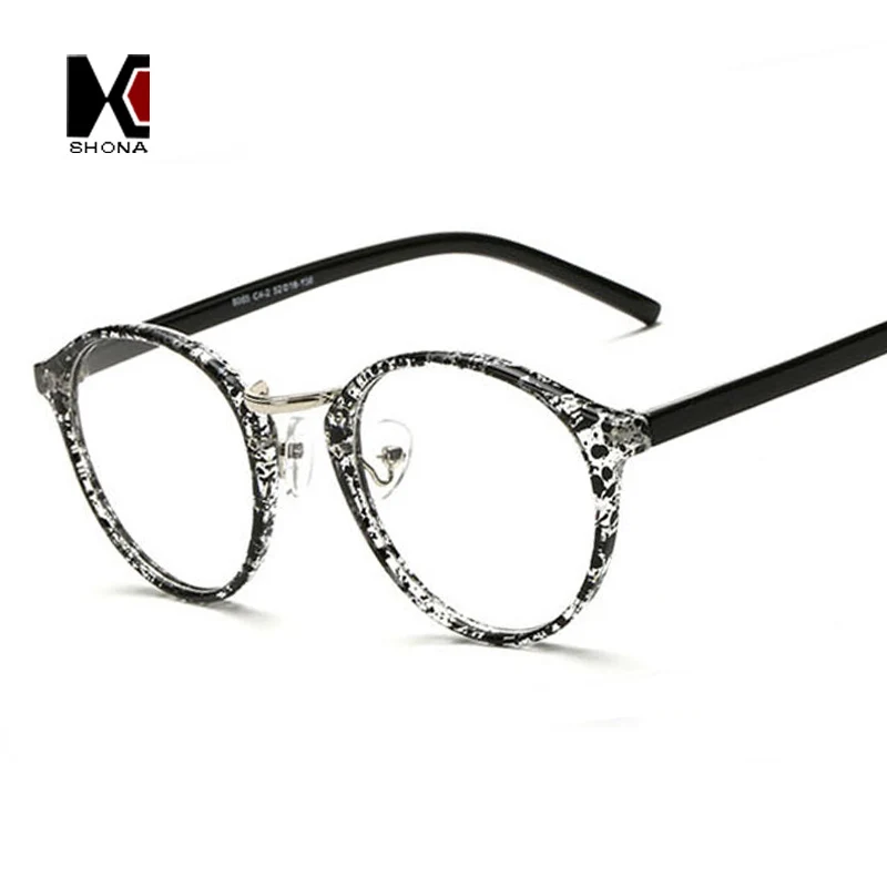 SHAUNA, модные круглые оправы для очков, брендовые Дизайнерские мужские черные круглые оптические оправы, женские очки, простые очки