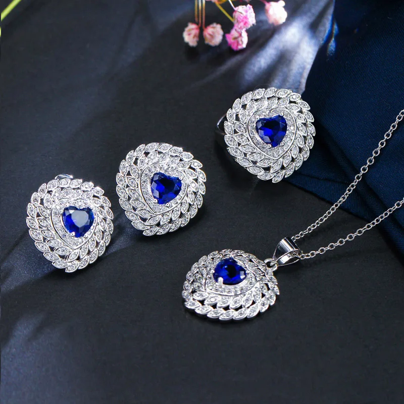 blue jewelry set