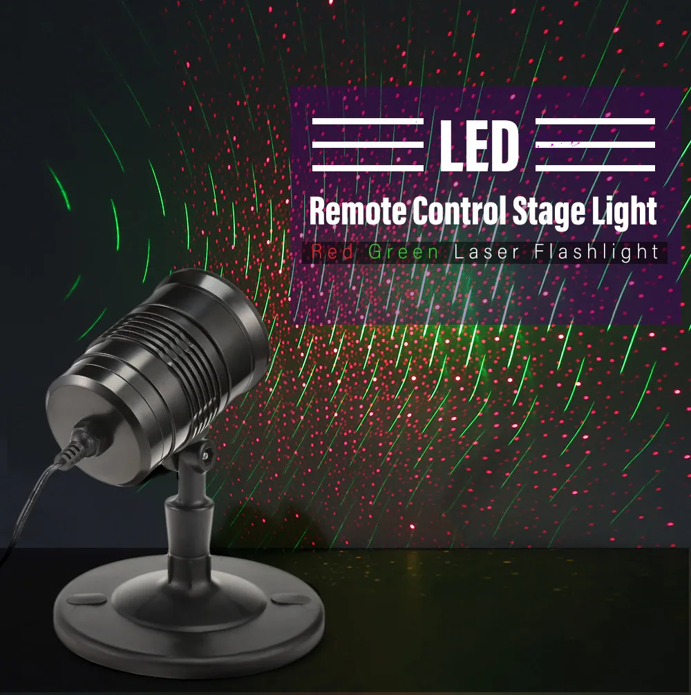

LED Stage Lighting Flashlight 120V Remote Control Stage Effect Red Green Laser Flashlight Commercial Decorative Illuminations