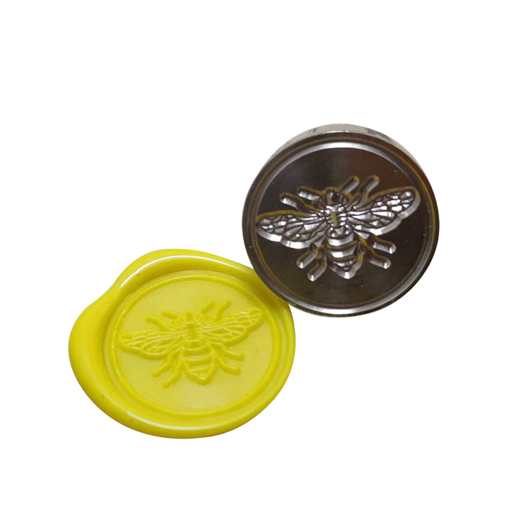 

For DIY Crawn Bee Pattern Wax Seal Stamp Retro Wooden Antique Sealing Wax Scrapbook Stamps Craft Wedding Decorative Invitation