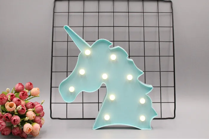 3D светодиодные ночники CuteUnicorn лампы животные Пингвин Корона Снежинка ночник