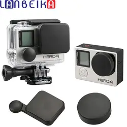 Lanbeika для GoPro Интимные аксессуары 20 компл./лот защитные крышки крышка с логотипом для GoPro Hero 4/3 + Водонепроницаемый открытые по бокам Корпус