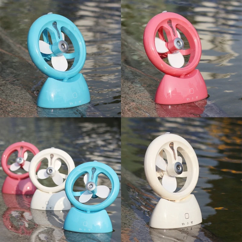 

Mini Rechargeable Humidifier Fan Handheld Air Cooler Conditioner USB Home Office