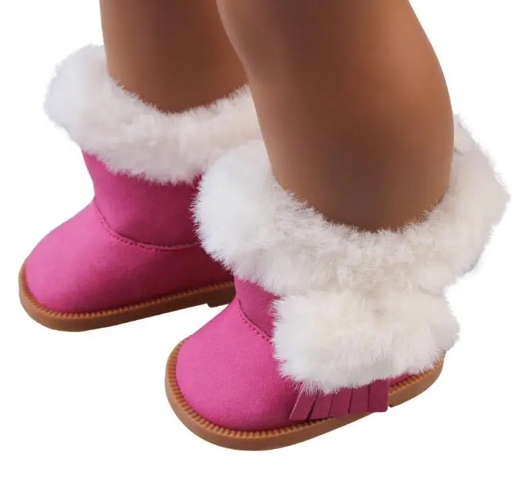 1 пара плюшевых зимних ботинок для маленьких кукол 43 см как 18 дюймовых девочек