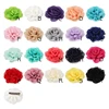 Pinces à cheveux en pétales de mousseline pour filles, Clips pour nouveau-né, pavot, fleur, tissu Rose roulé, accessoires pour cheveux, 8.5cm, vente en détail ► Photo 2/6