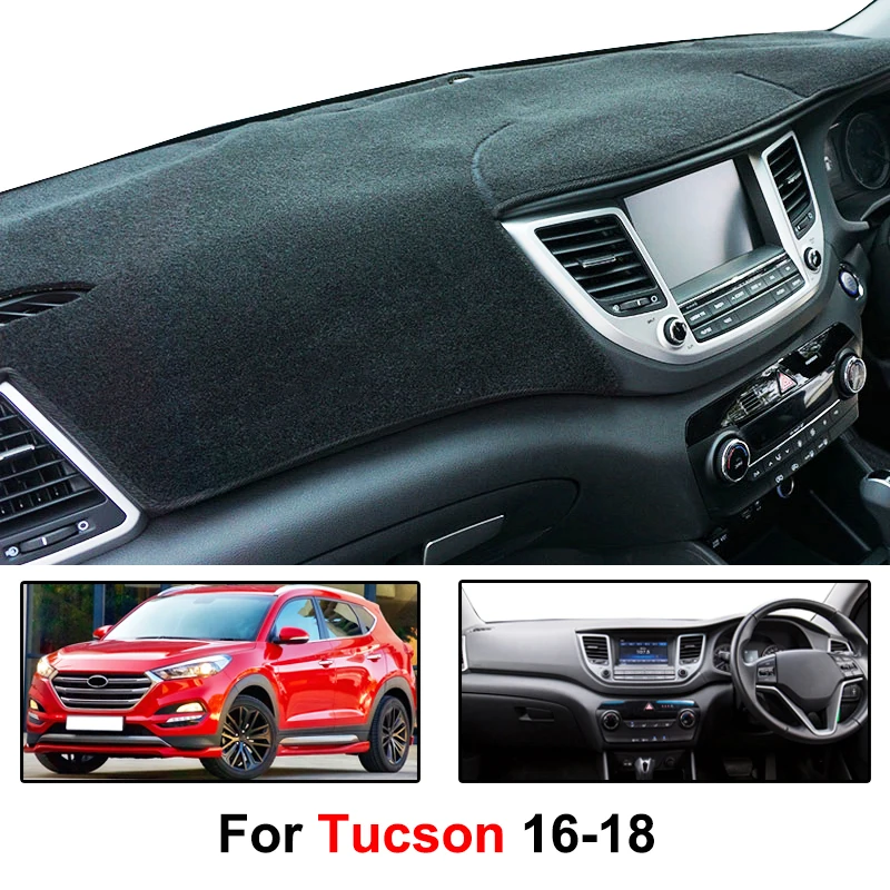 Для Hyundai Tucson TL 2016 2017 2018 RHD Dash коврик крышка приборной панели Dashmat анти грязный