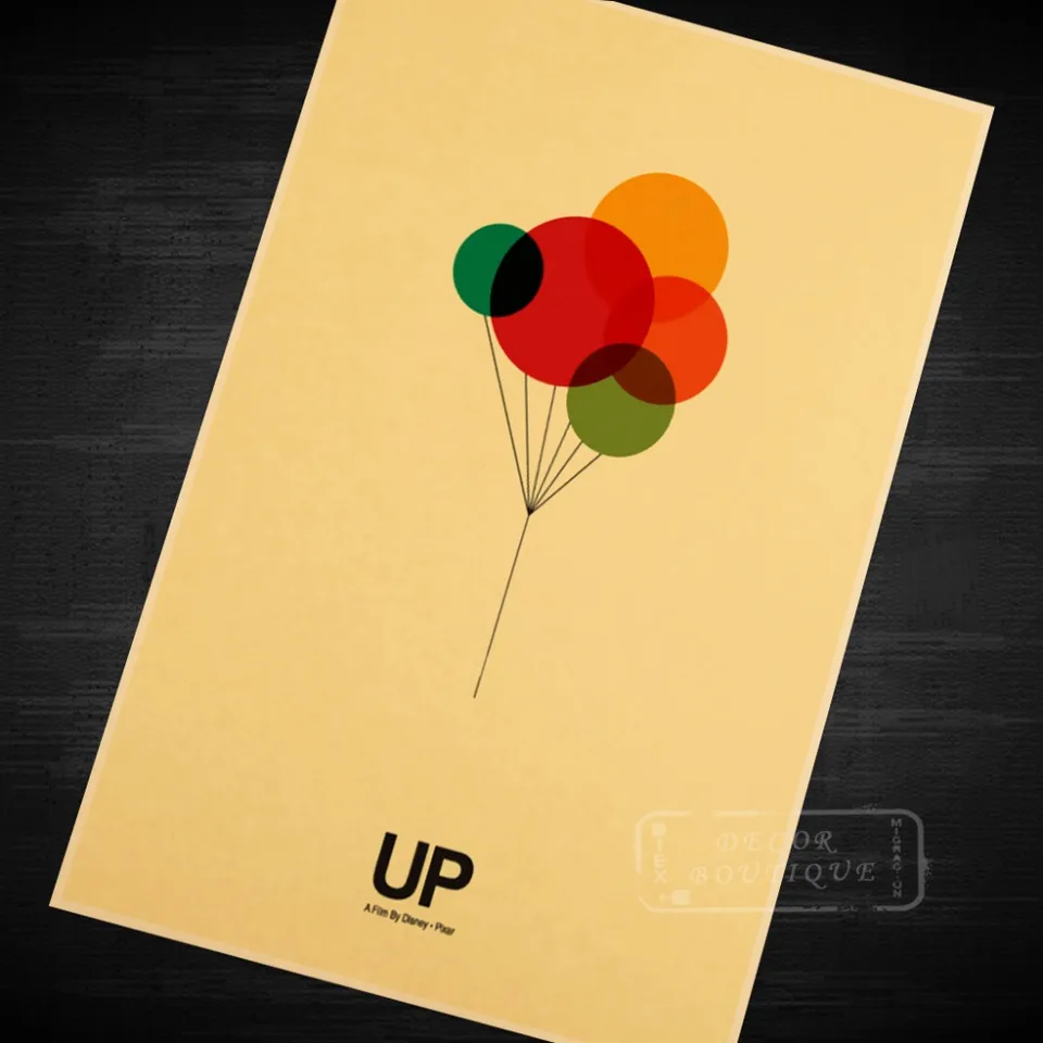 Globos Arriba Minimalista Arte Surrealista Vintage Retro Lienzo