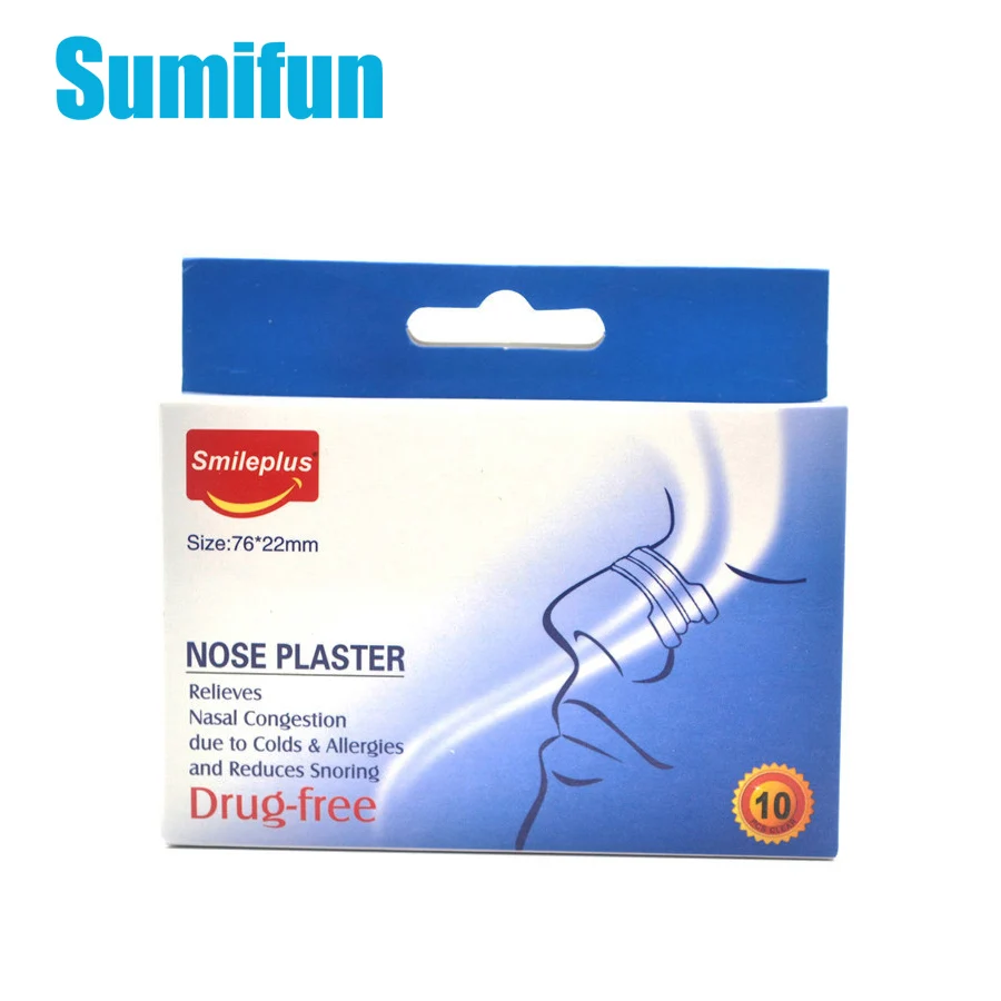 10Pcs Sumifun Breathe Right Nasal Strips Anti Snoring Sleep Snoring