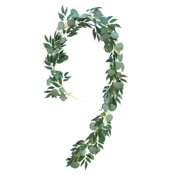 

2m Artificial Eucalyptus Willow Vine Fake Foliage Hanging Garland Plant Decor