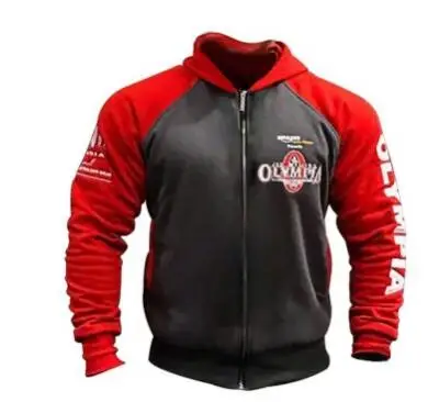 New Men Gyms Hoodies Gyms Fitness Bodybuilding Sweatshirt Zipper Sportswear Male Workout Hooded Jacket Clothing - Цвет: 02
