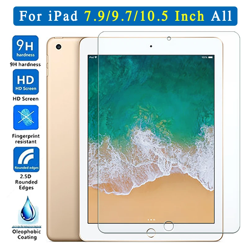 

Protective Glass For Apple iPad 9.7 2018 2017 10.5 5th 6th Pro Screen Protector Tempered Air 1 2 Mini 3 4 On 5 6 Generation TH