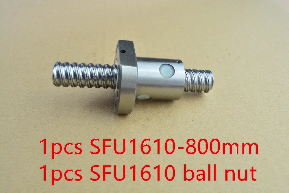 RM1610 диаметр 16 мм шариковый винт длина 800 плюс SFU1610 шариковая гайка CNC DIY Резьбовая