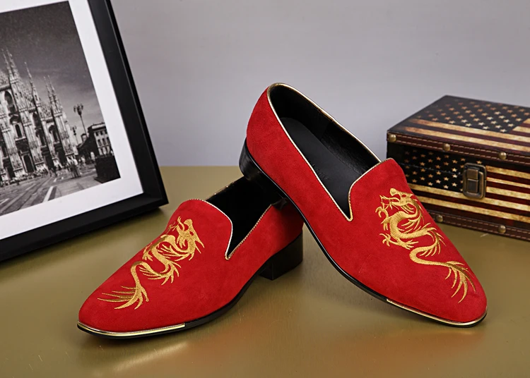 cheap red loafers