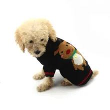 Весенние Новые товары для домашних животных одежда с принтом оленя зимний свитер костюм для щенка праздничный свитер трикотаж мягкая одежда для собак