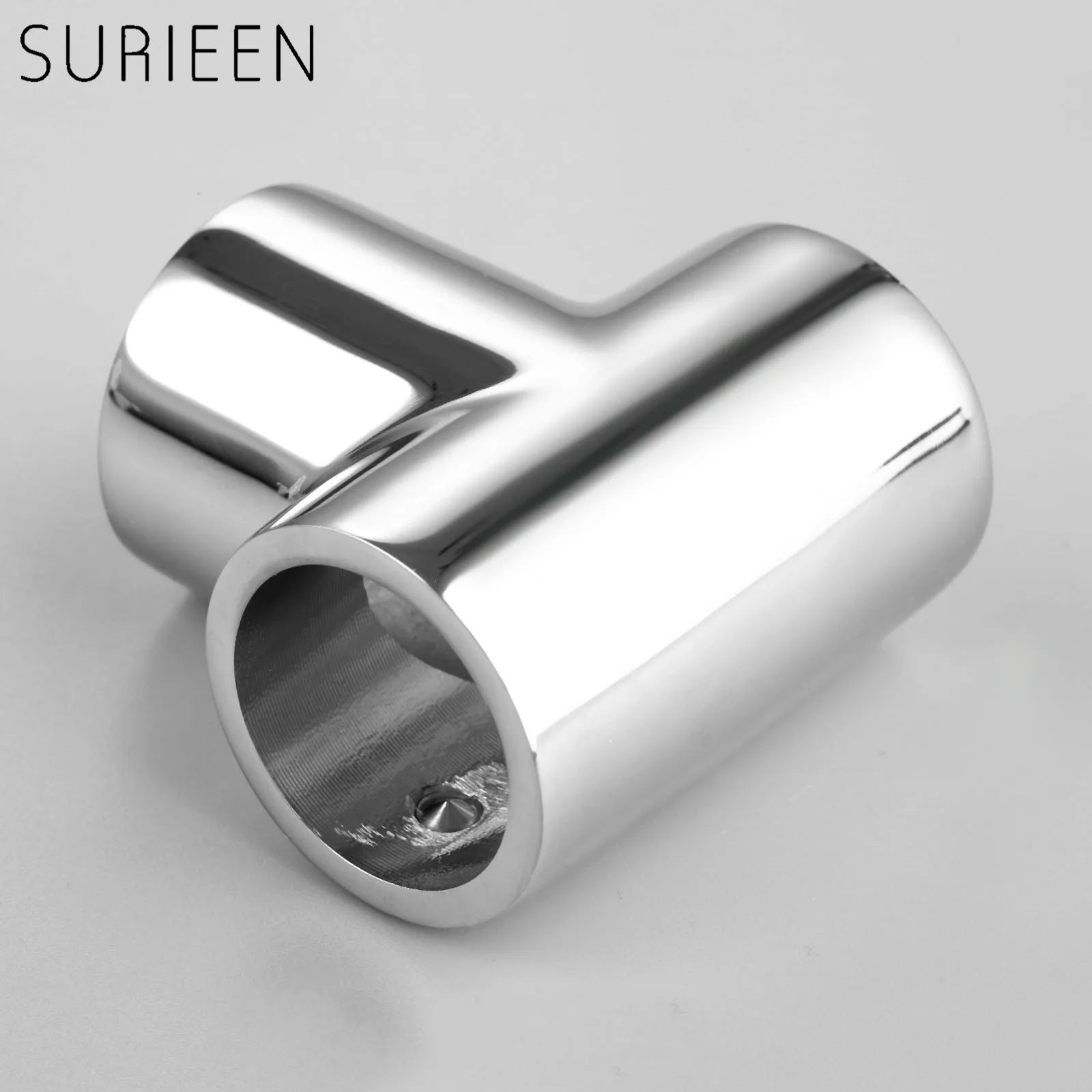 1Pc Marine 316 Stainless Steel 1"" 25mm Tube Pipe 3 Way 90 Degree Tee Hardware Boat Hand Rail Fitting Boats Accessories Yacht