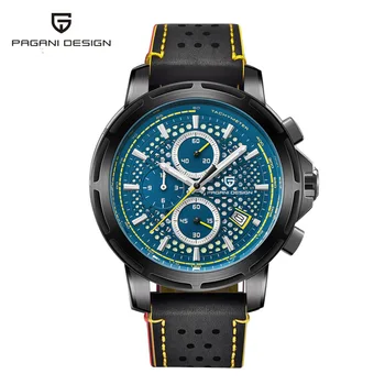 

Casual Fashion Brand PAGANI DESIGN 2018 New Fashion Men's Leather Watch Fitness Sports Waterproof Casual Quartz Watch