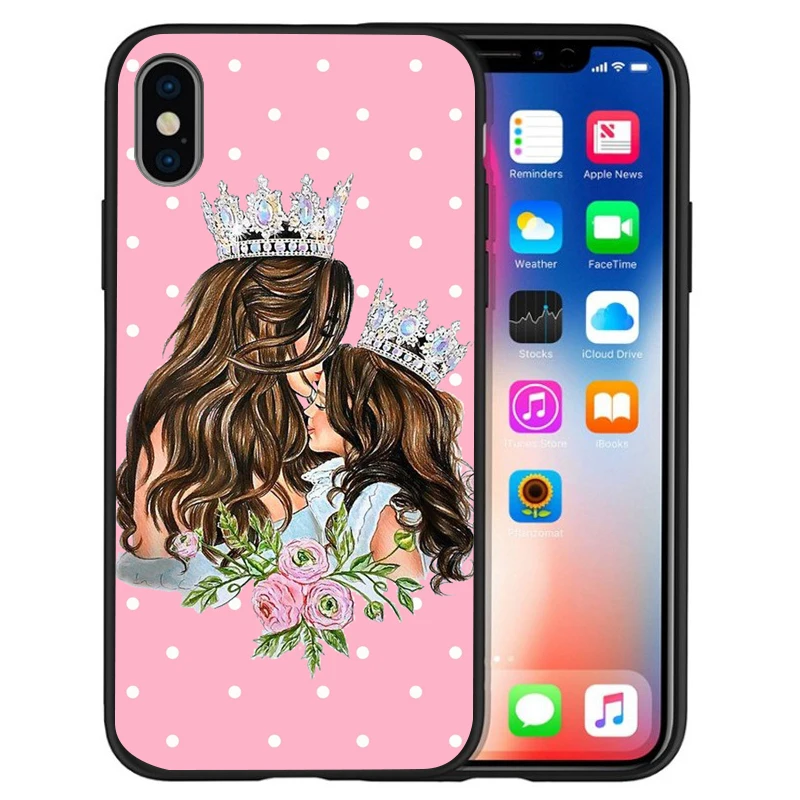 Супер I Love Mama мышь папа мама мальчик детский чехол для чехла iphone 8 7 X XS Max XR 6 7 8 плюс 5S SE мягкий чехол Etui