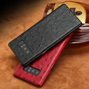 

Cowhide Phone Cases For Samsung Galaxy S6 S7 S8 S9 S10 Plus Ostrich Texture Case For Note 8 9 A5 A7 A8 2018 J3 J5 J7 2017 case