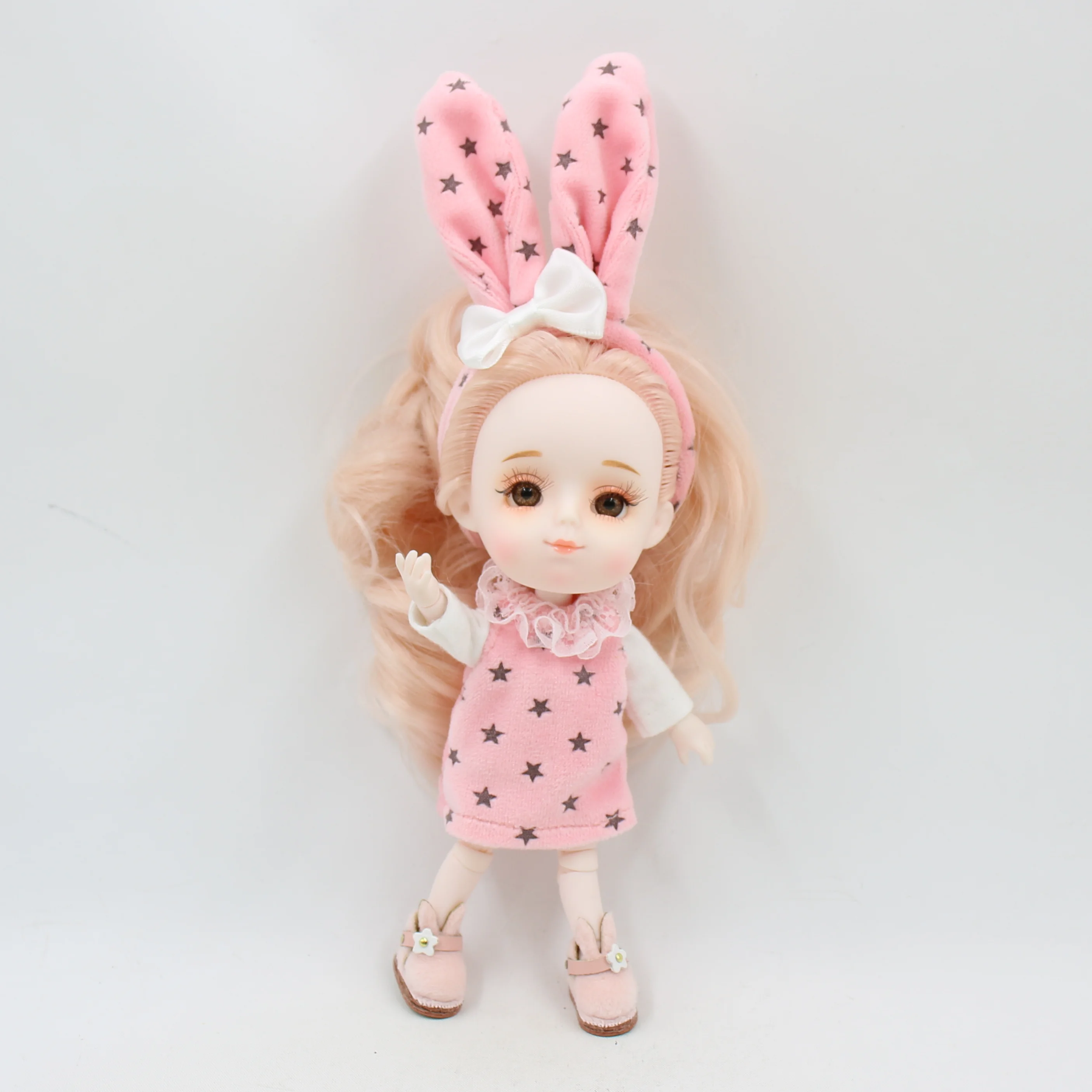 Одежда для 1/8 bjd кукла средняя DODO ob11 кукла милый мягкий костюм с головным убором Высококачественная мягкая одежда для 20 см bjd