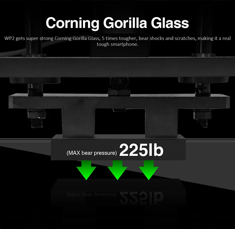 OUKITEL WP2 4GB RAM 64GB ROM MTK6750T 1.5GHz Octa Core 6.0 Inch Incell Corning Gorilla Glass FHD+ Screen Dual Camera IP68 Waterproof Android 8.0 4G LTE Smartphone