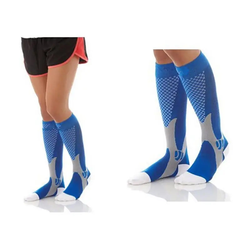 Balight Men Women Leg Support Stretch Compression Socks Below Knee Quick Dry Sports Football Training Leg Support Socks