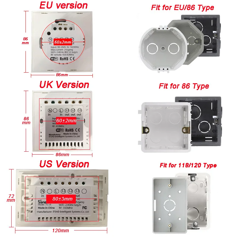 EU-UK-US Version size