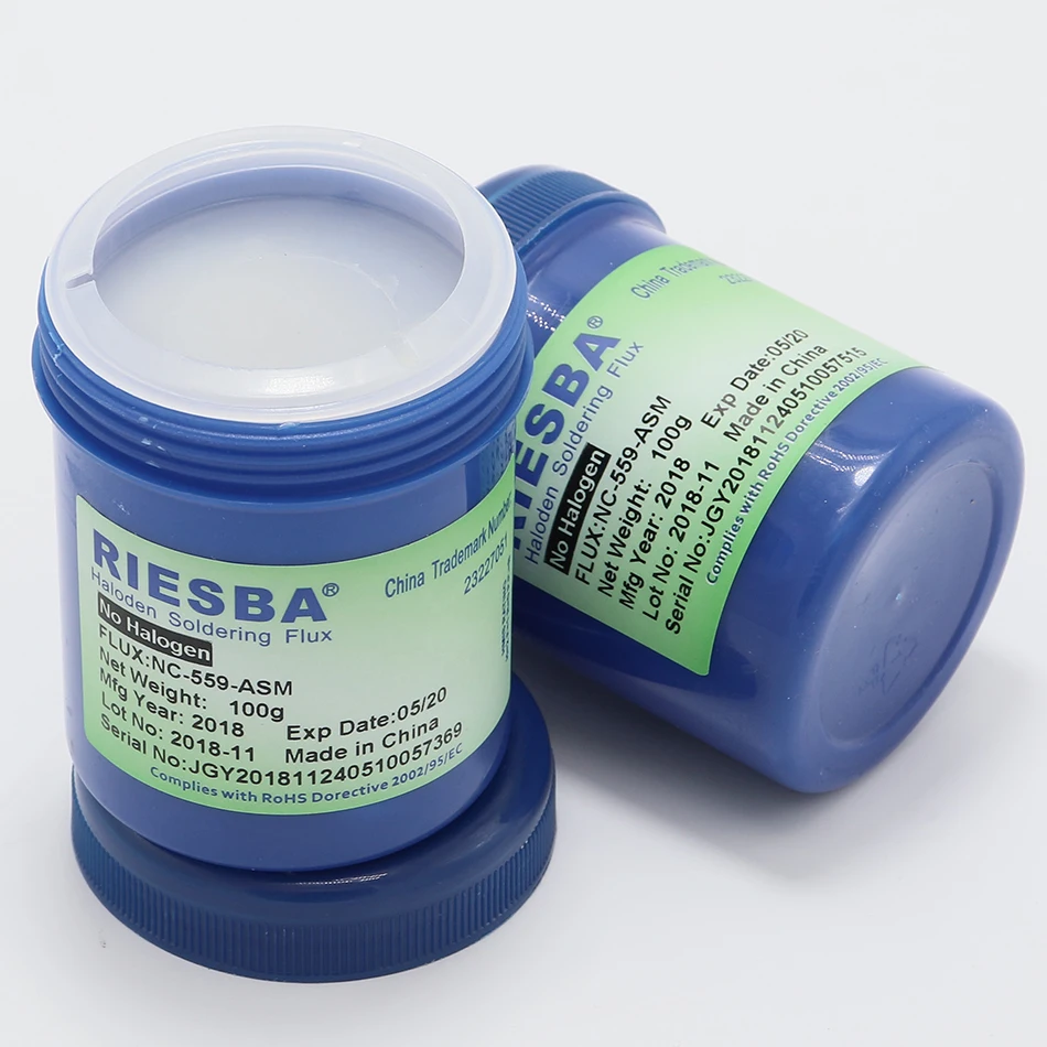 RIESBA 100 г NC-559-ASM Flux сварочная паста цилиндр сварные фитинги (1 шт./лот 2 шт./лот) 9 unid шаблон канифольный флюс