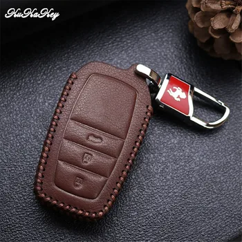 

For Toyota Avensis Corolla Prius Camry Vitz RAV4 C-HR Yaris Auris Leather Car Key Case Cover Bag Key rings Chain Holder Fob