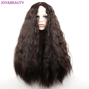 

JOY&BEAUTY 24" Long Synthetic High Temperature Fiber Hair Long Curly Wig Black/Brown Mix Women Cosplay Wig