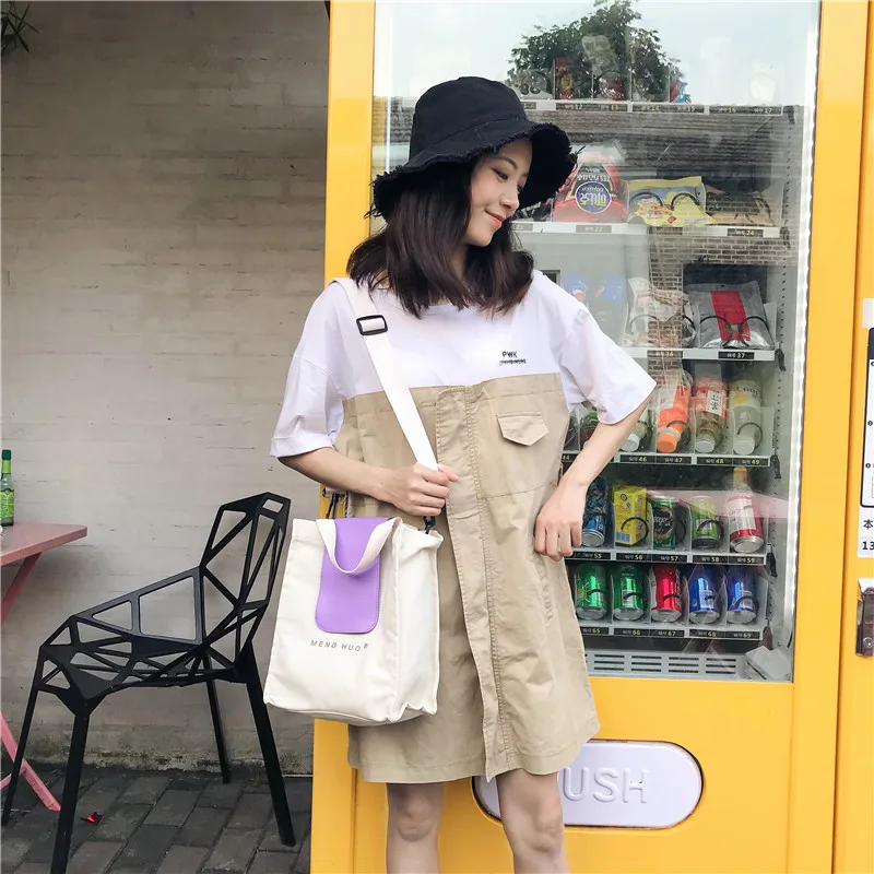 Menghuo Canvas Bag for Women 2018 Tote Ladies Casual Shoulder Bag Reusable Shopping Bags Beach Bag Female Cotton Cloth HandbagIMG_6262