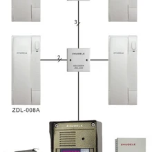 ZHUDELE Роскошная цифровая невизуальная Система домофона/аудио дверной телефон для 6-квартиры, ID карта и пароль разблокировки