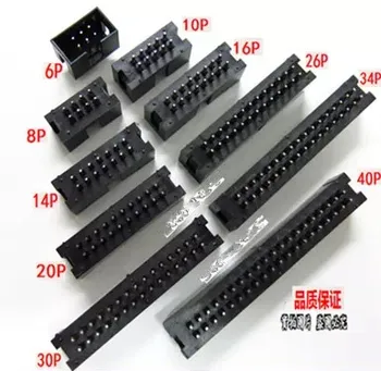 

20PCS/LOT DC3 6P 6Pin DC3-6P 2.54mm Socket Header Connector ISP Male Double-spaced Straight IDC JTAG