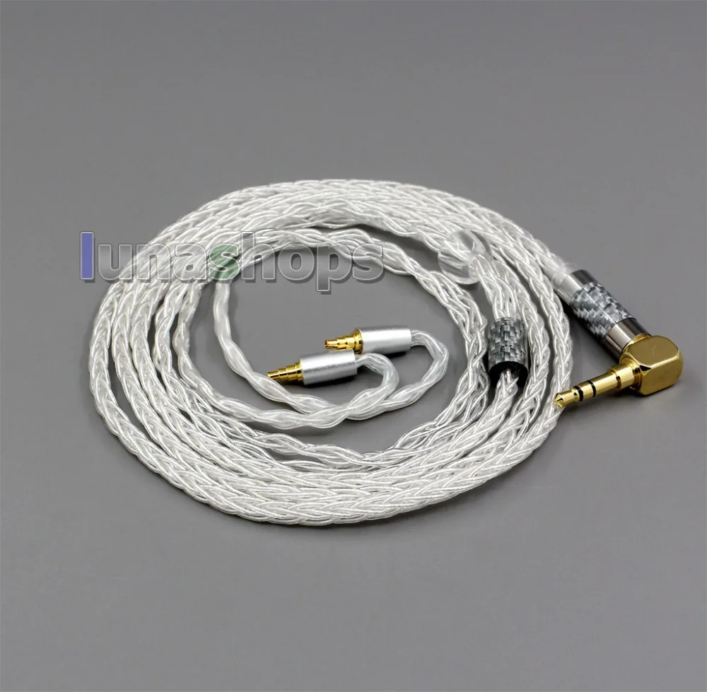 LN006350 99.99% чистого серебра XLR 3 5 мм 2 4 кабель для наушников Sennheiser IE40 Pro|Кабели VGA| |