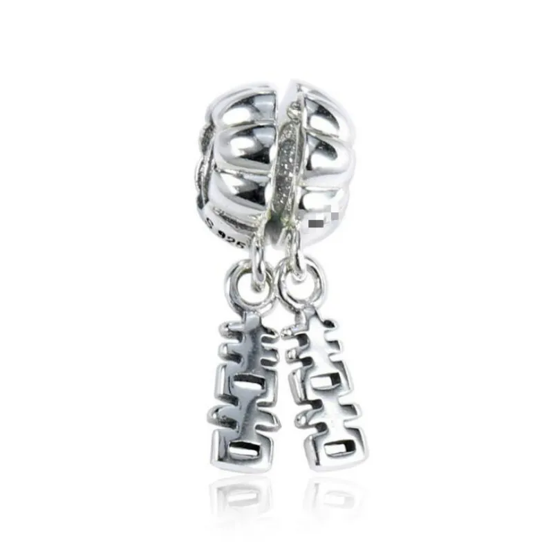 

2018 New 925 Sterling Silver Bracelet DIY Bead Accessories Double Happiness Pendant Fits European brand style DIY Jewelry Making