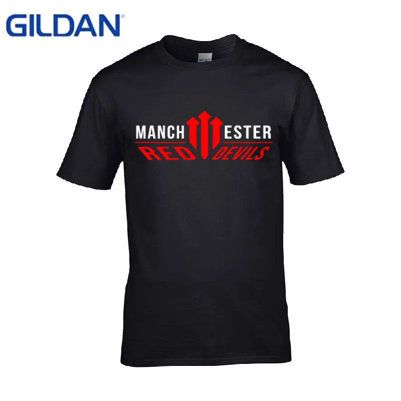 Великобритания Манчестер Is Red Letters 2017 принт S-4xl Футболка мужская футболка Топ